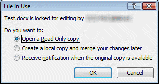 File already in use and locked for editing Excel file locked for editing